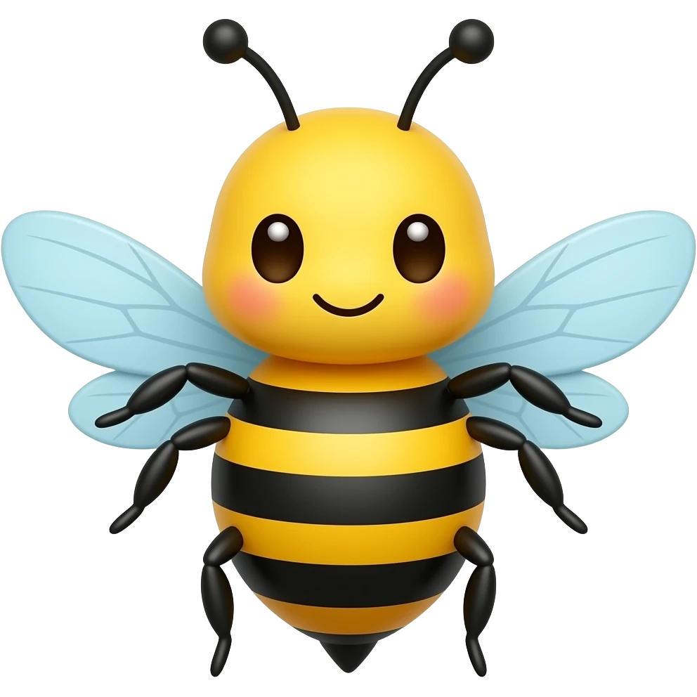 make a cute bee emoji