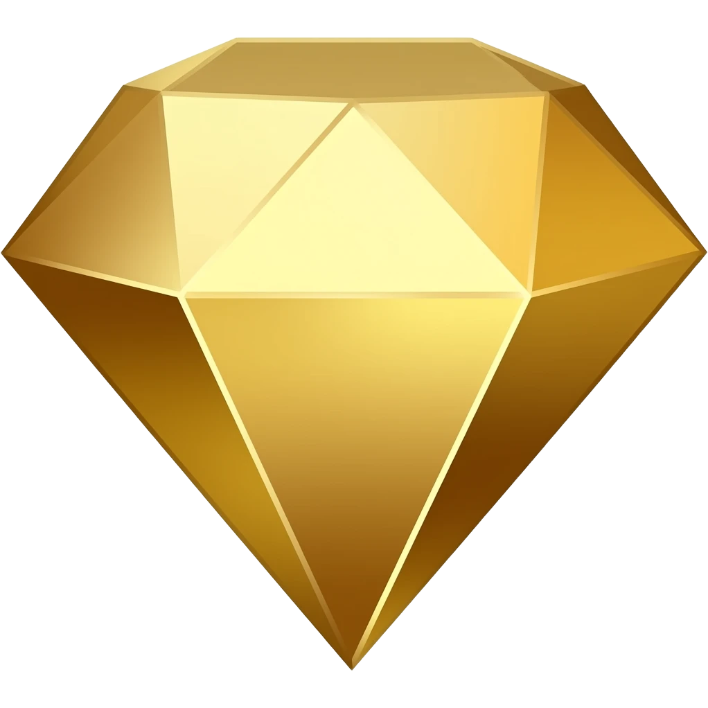 gold diamond emoji