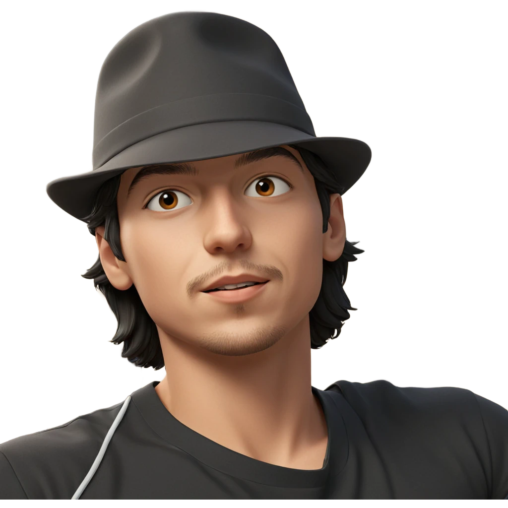 boy in a hat portrait emoji