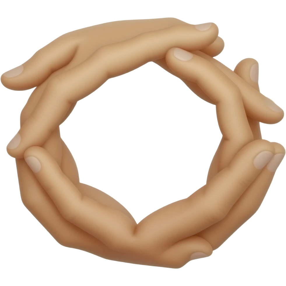 2 hands forming circle emoji
