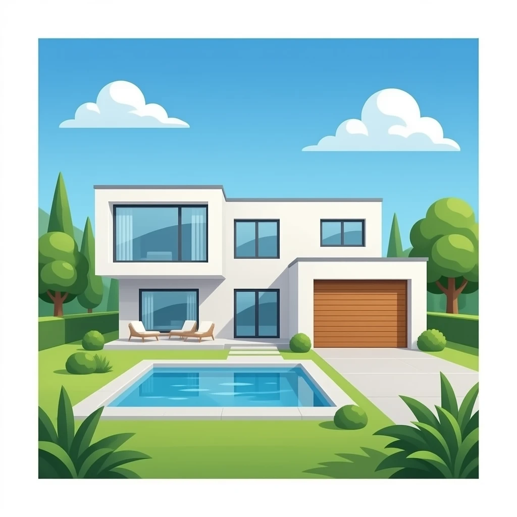 Giga modern house emoji