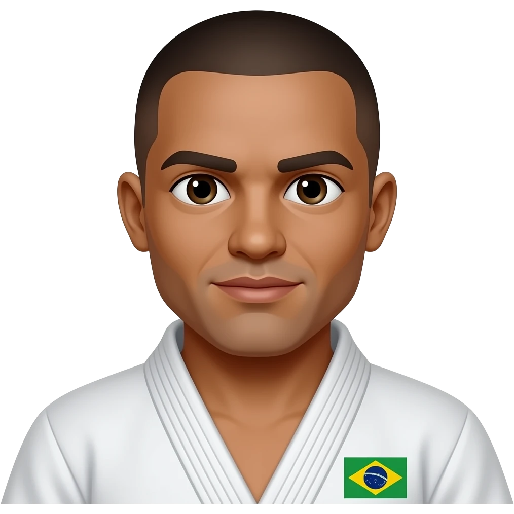 brasileiro, bahiano, cabelo raspadinho, naris largo, jiu jitsu emoji