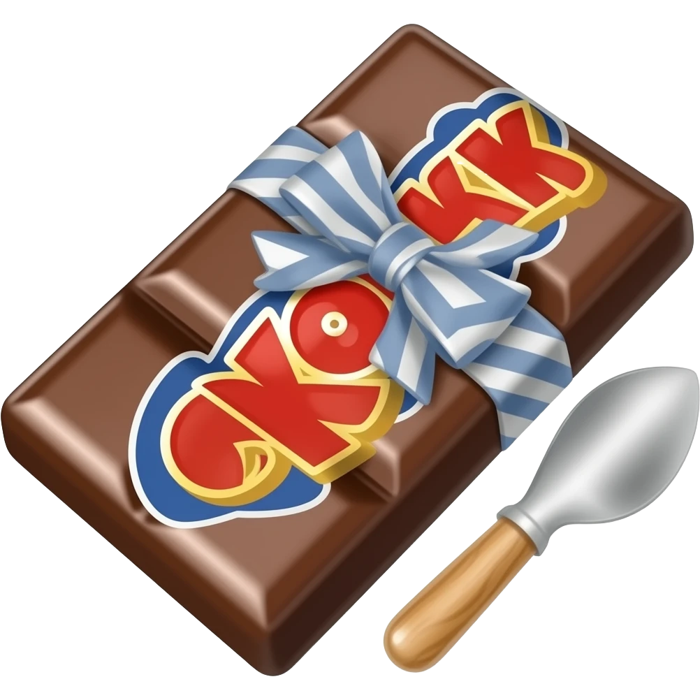 Kvikk Lunsj-sjokolade-bar emoji