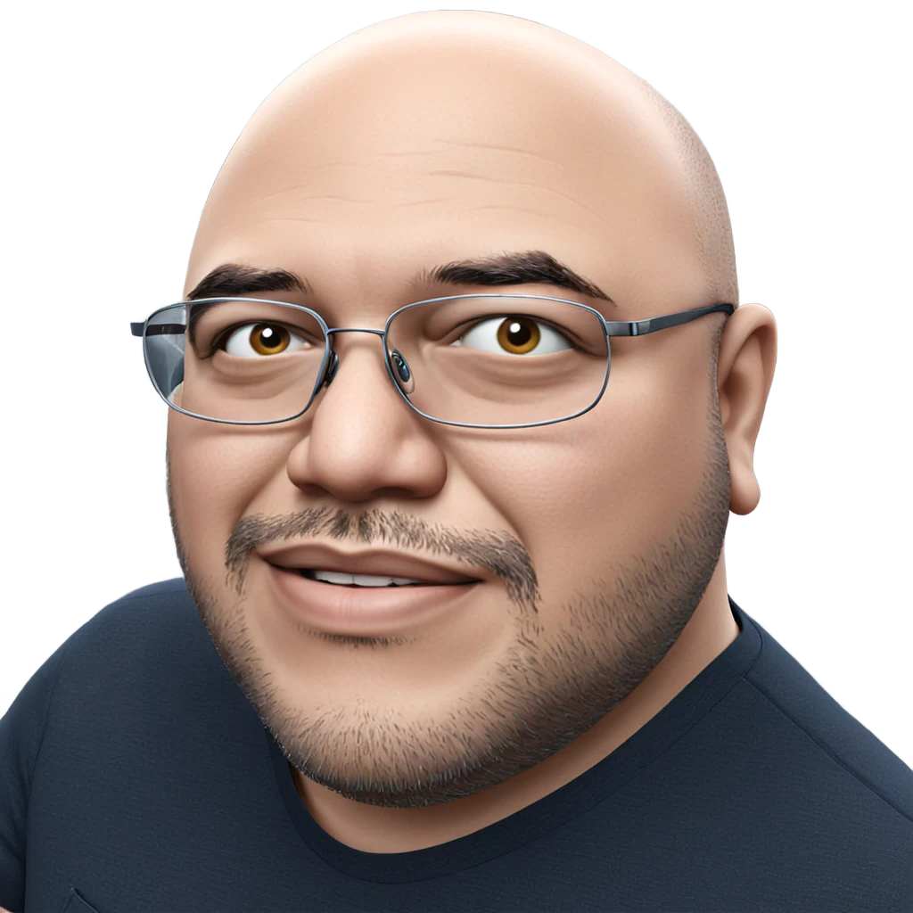 male portrait with glasses emoji