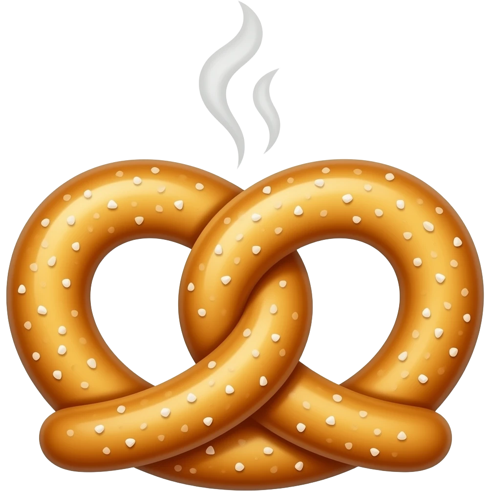 hot steamy pretzel emoji
