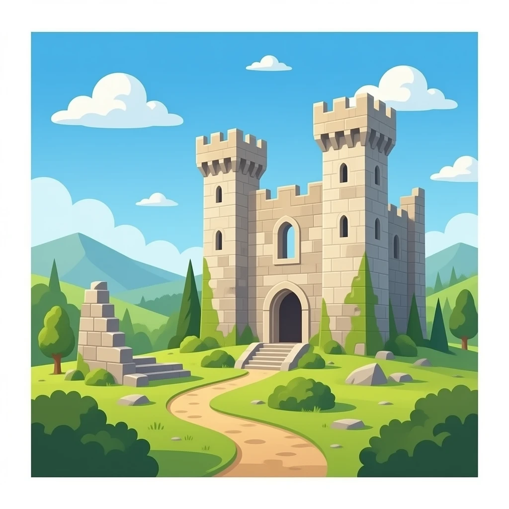 generate emoji ruins of a medieval castle emoji