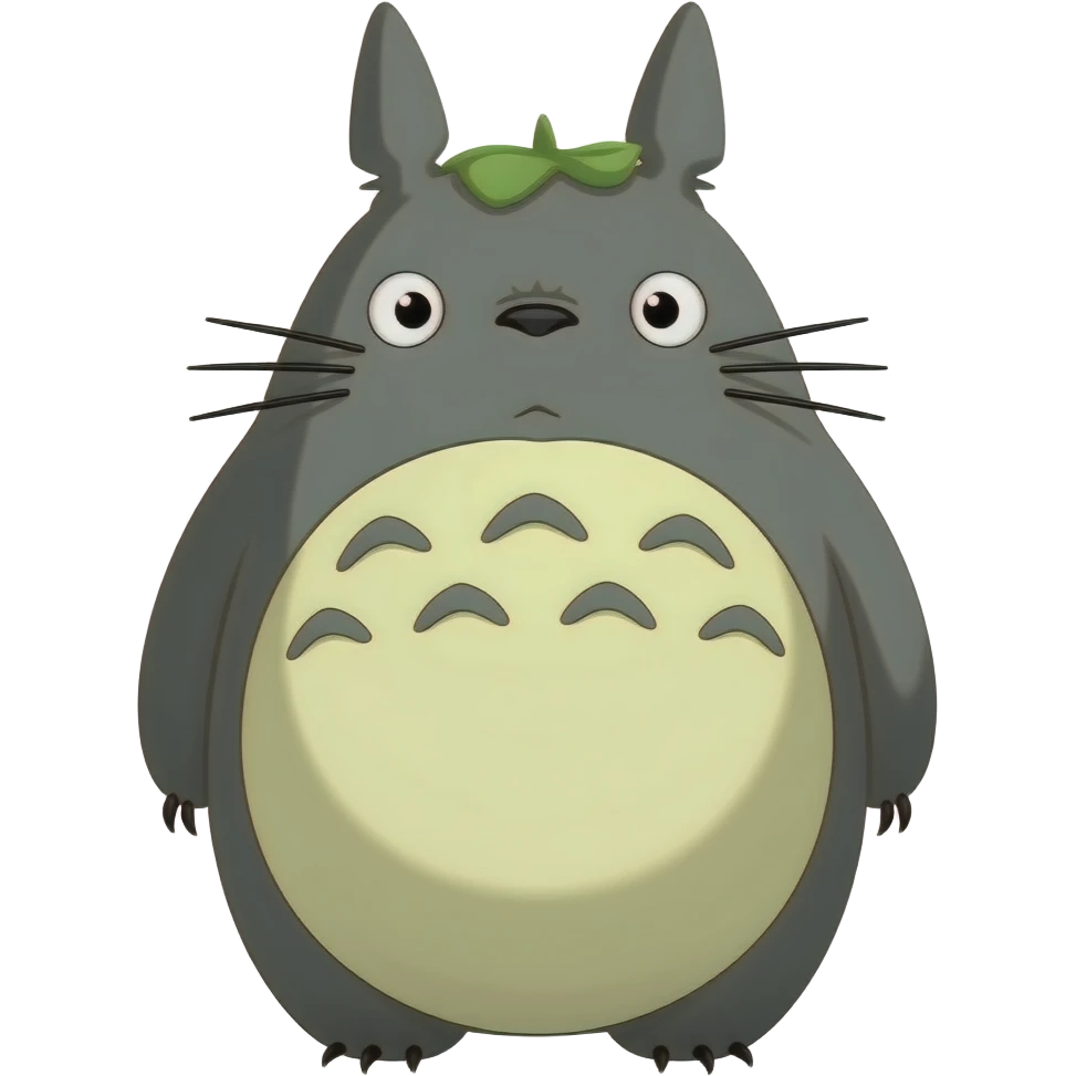 Happy little totoro emoji