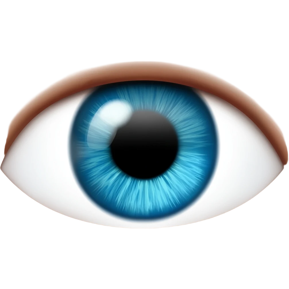 Ojo azul emoji