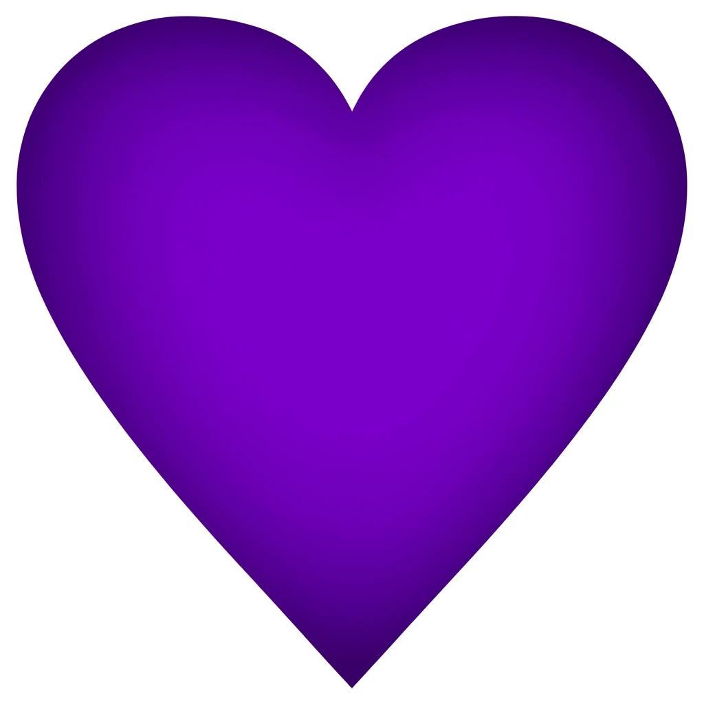 goth purple heart, remove background, explore emoji