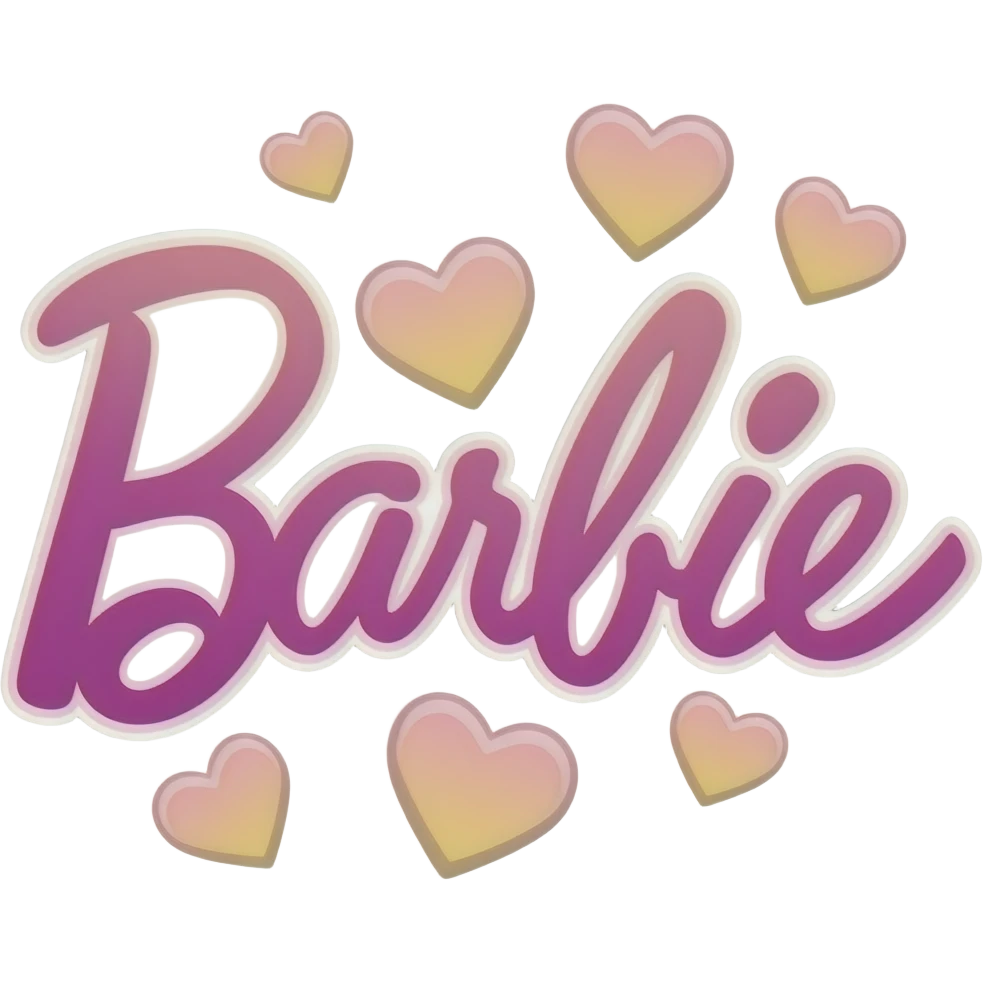 soft pink purple Doodles, transparent background inspired by barbie colour pallete emoji