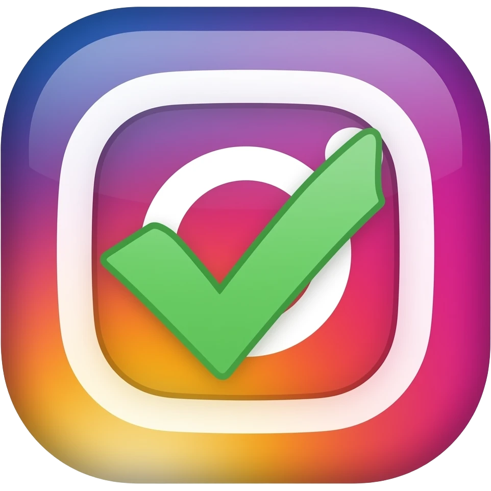 Verificado de Instagram emoji