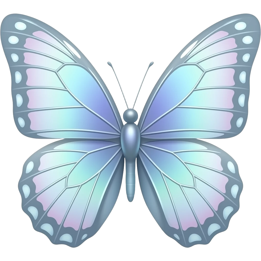 translucent butterfly wings emoji