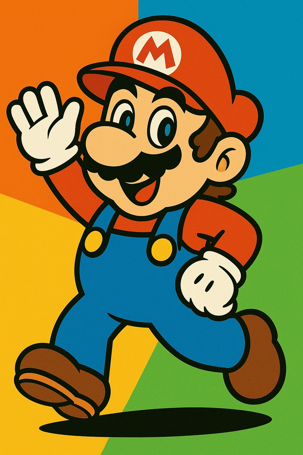 a character similar to the reference image, vibrant toon style, variation 1 emoji