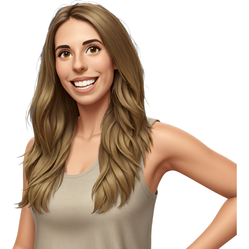 smiling portrait of young woman emoji