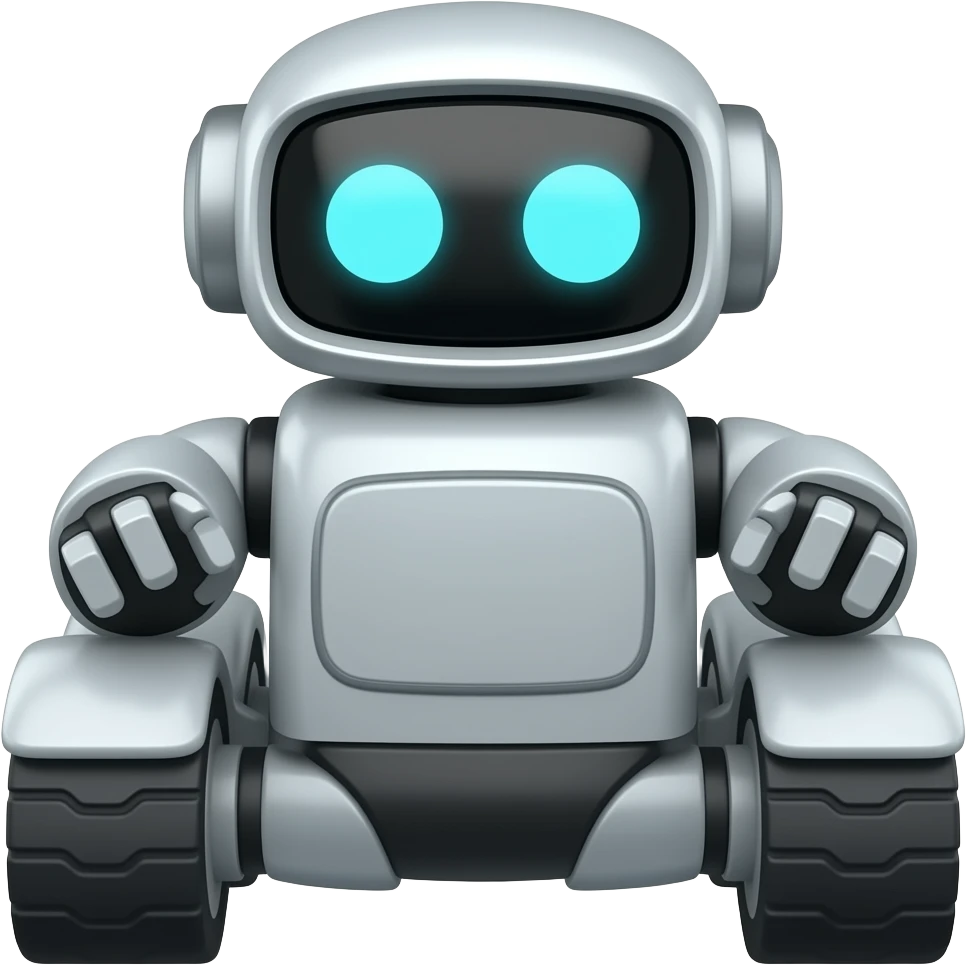 Future delivery robot emoji