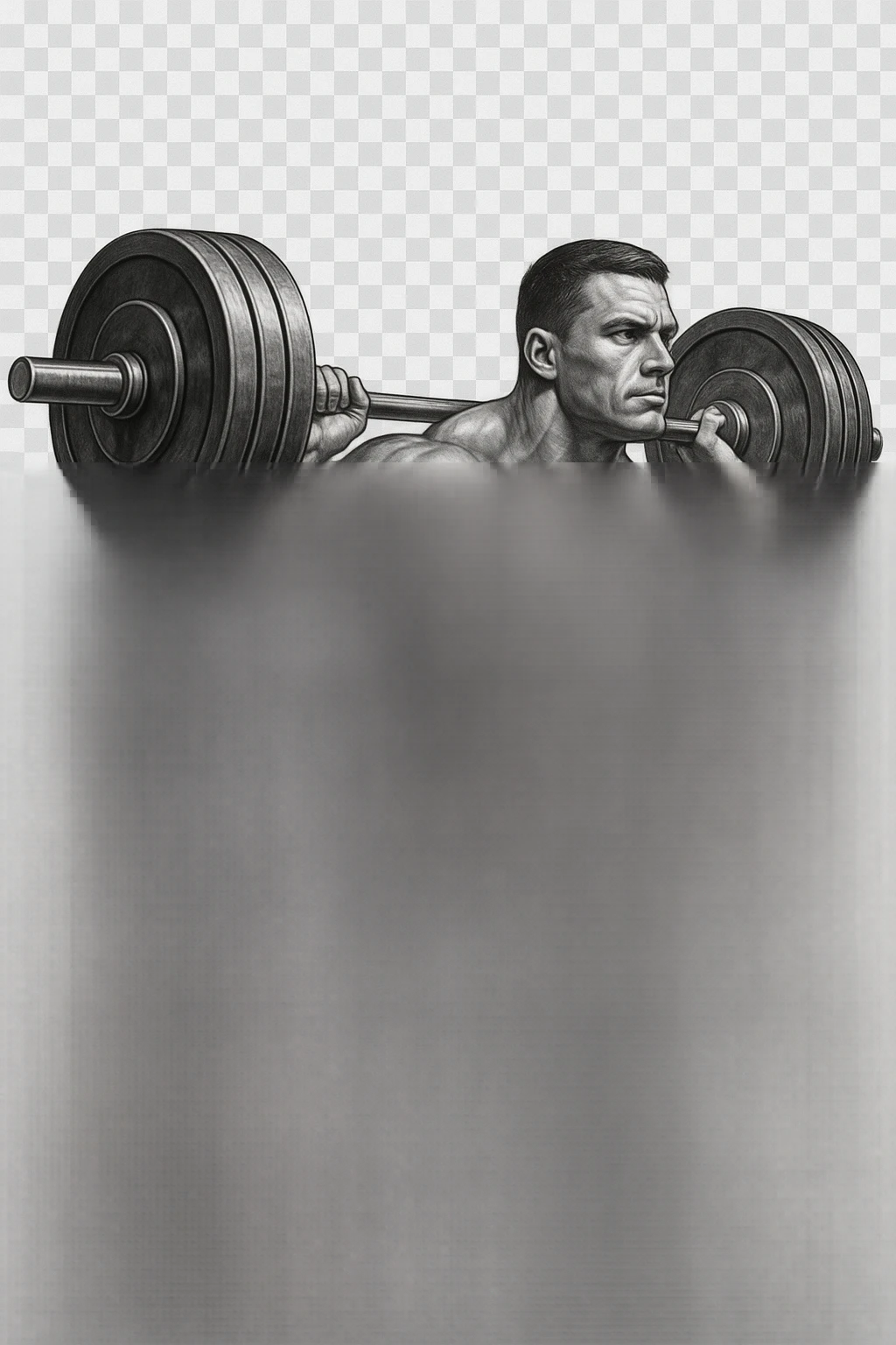 bodybuilder fa squat con bilanciere  emoji