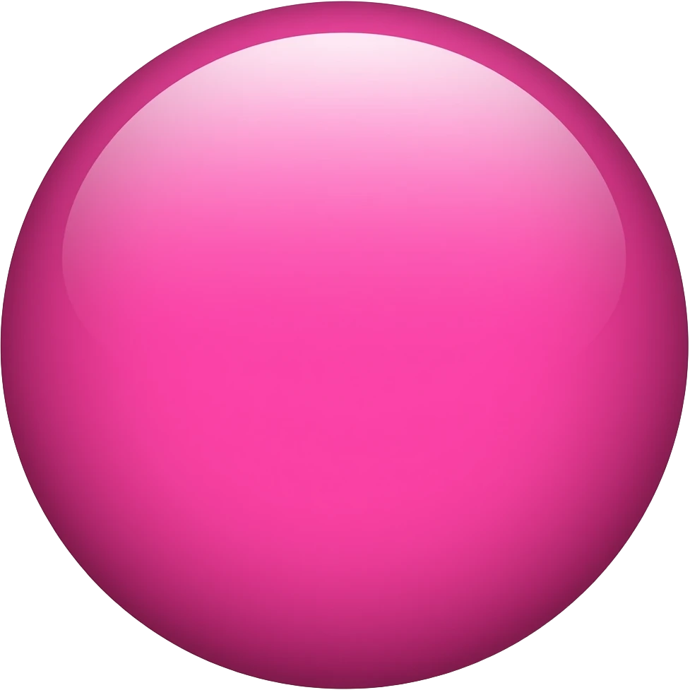 A magenta circle emoji