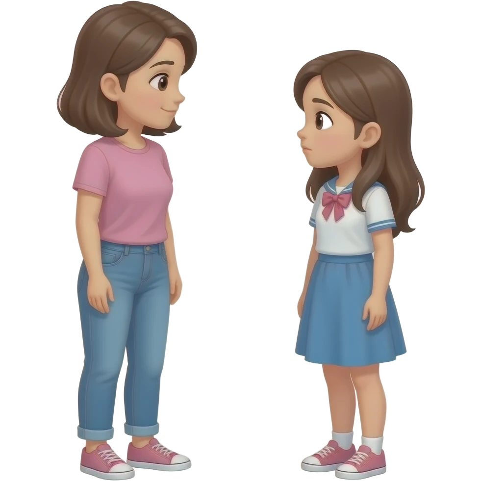 Mother vs. Daughter emoji