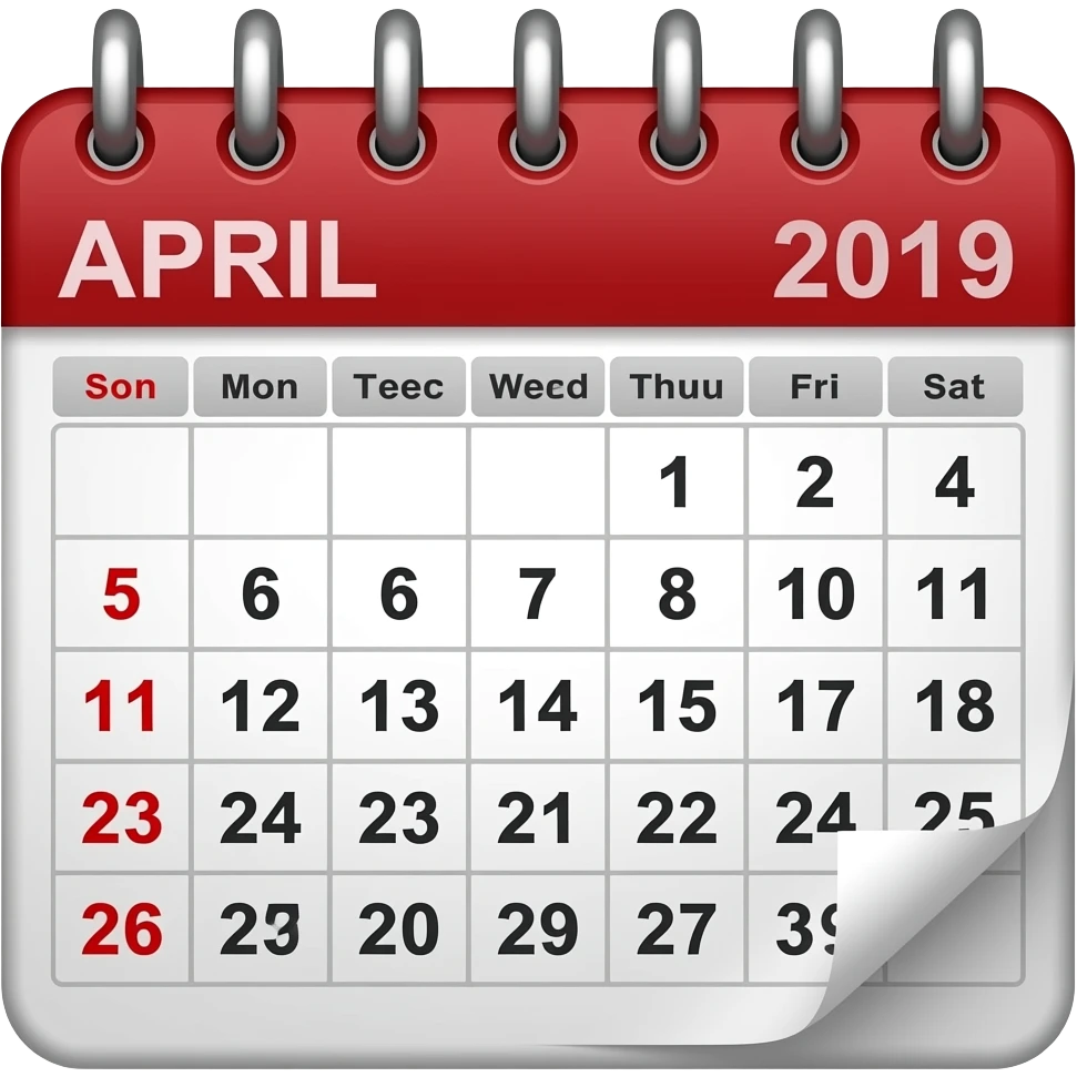 April Calender emoji