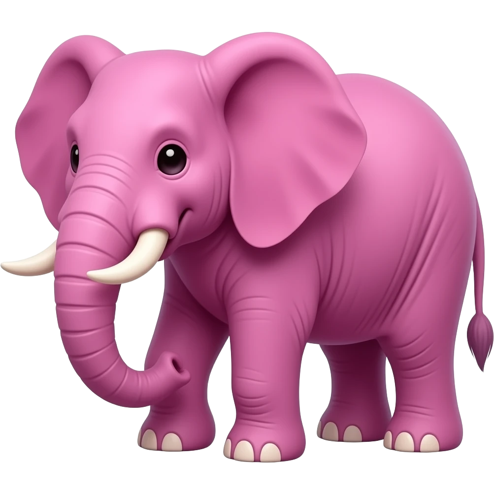 Éléphantde couleur fraise entrant de se branler emoji