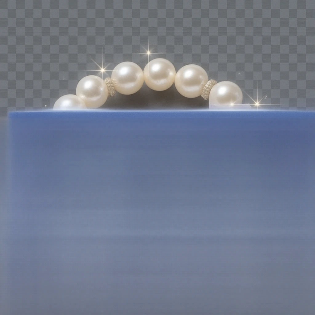 girly sparkling pearl bracelet, no background emoji