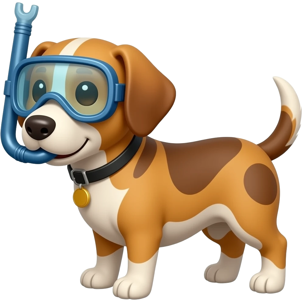 dog wearing diving goggles emoji