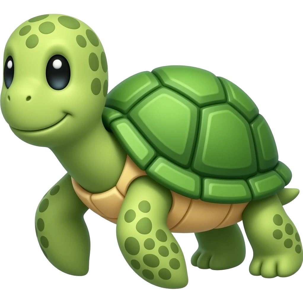 stuffed green turtle emoji