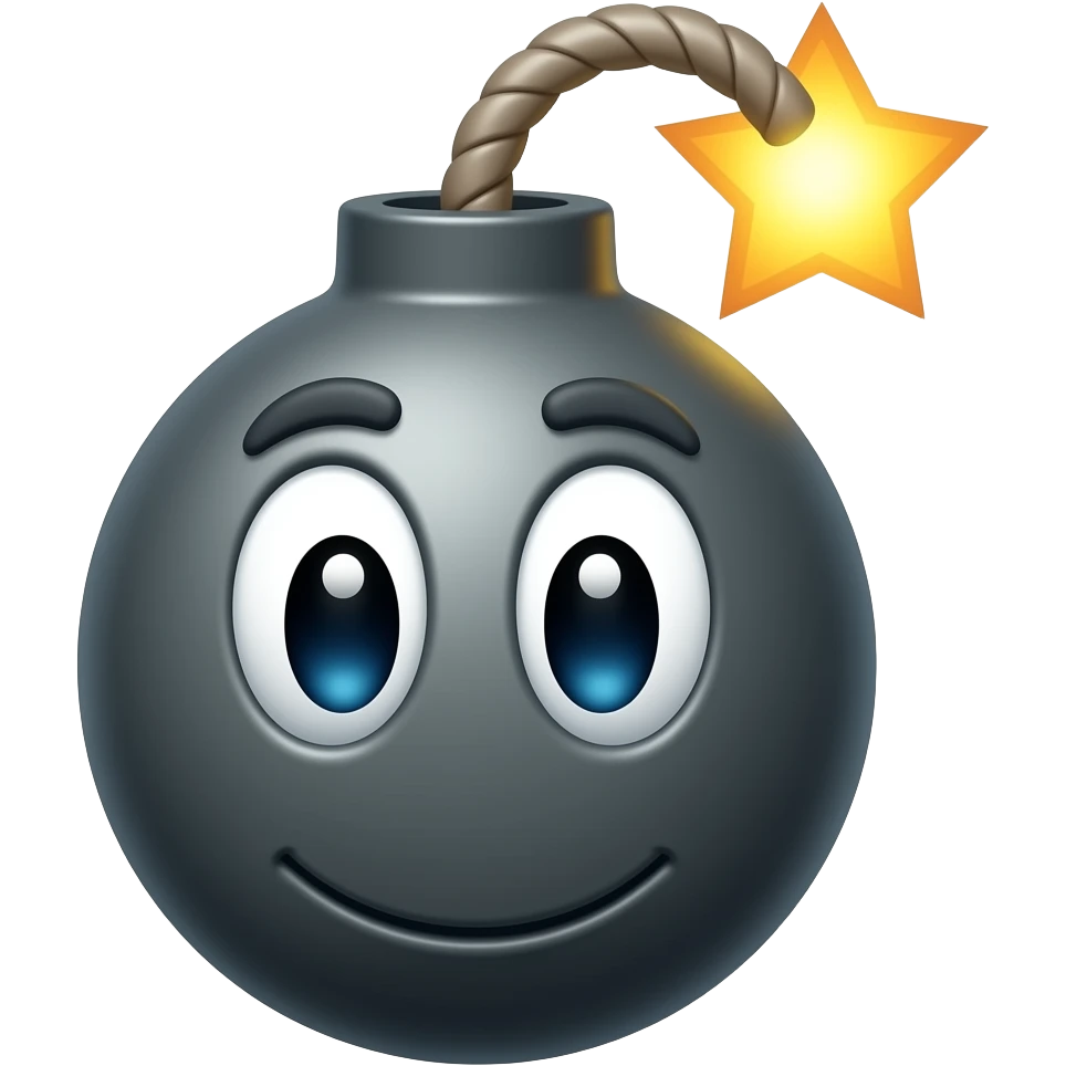 cartoon bomb emoji