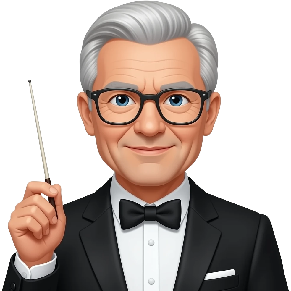 Music Conductor grandpa emoji