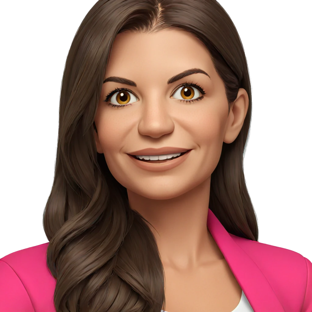 smiling girl with brown hair emoji