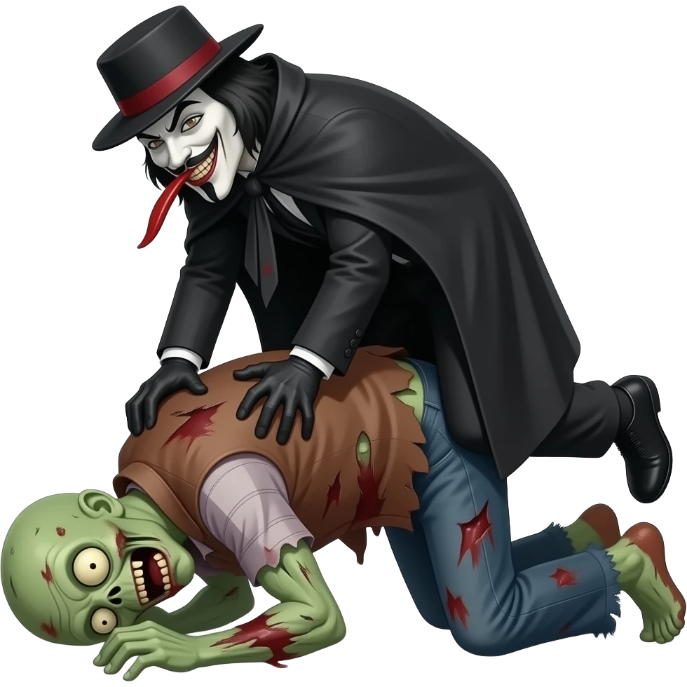 v for vendetta zombilerin üzerine işiyor emoji