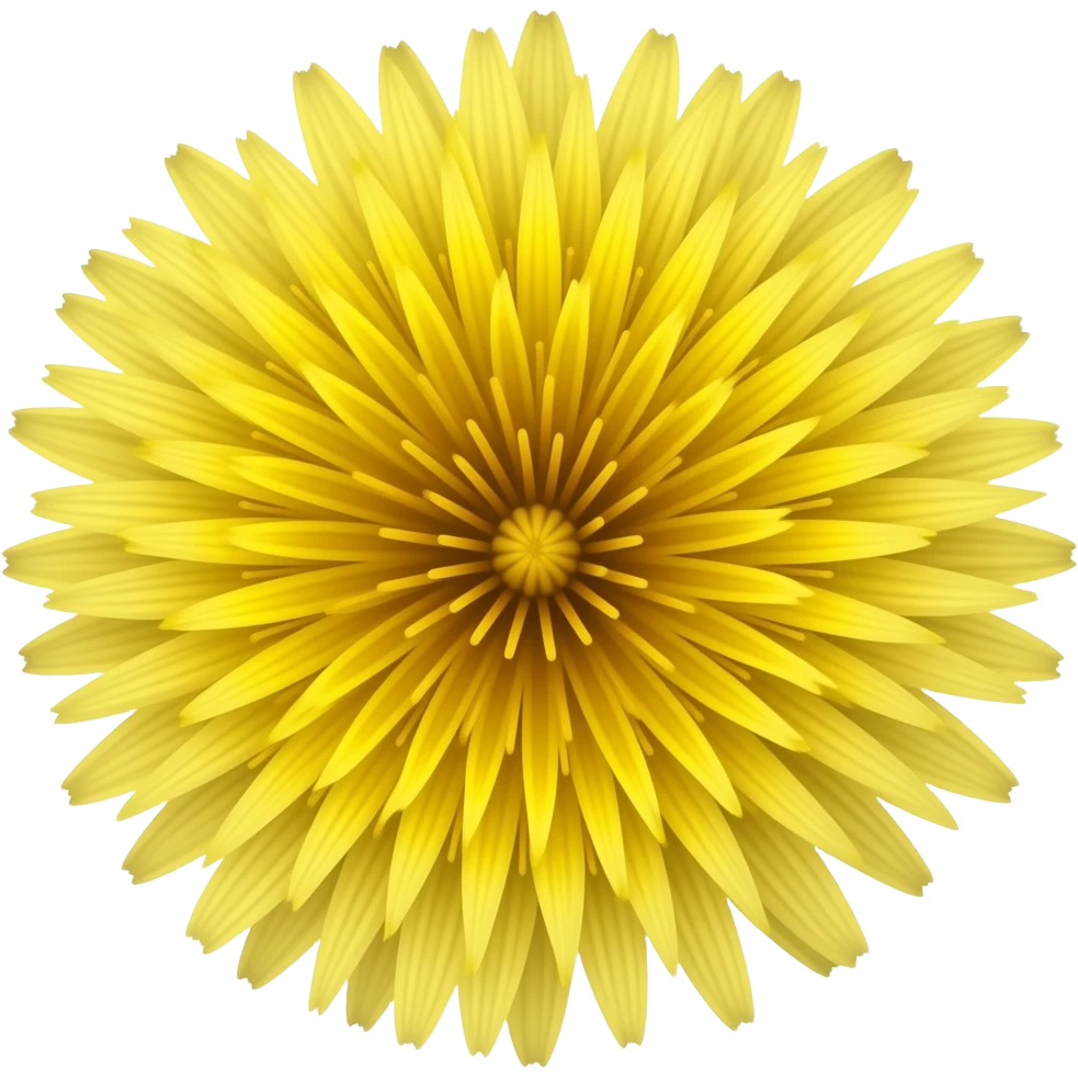 Dandelion yellow emoji