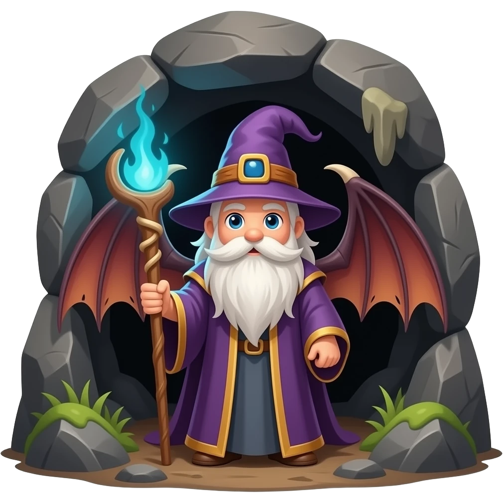 mestre dos magos da caverna dos dragões emoji