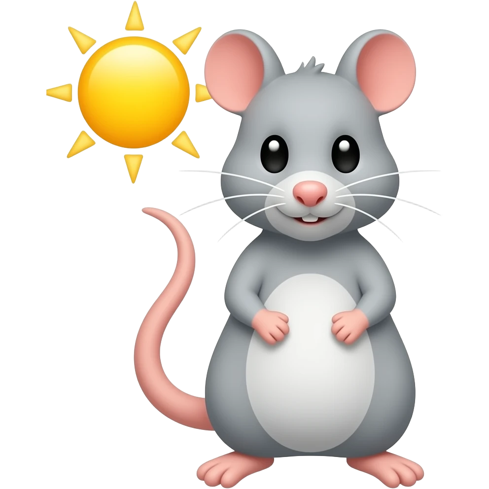 Rat in the sun emoji