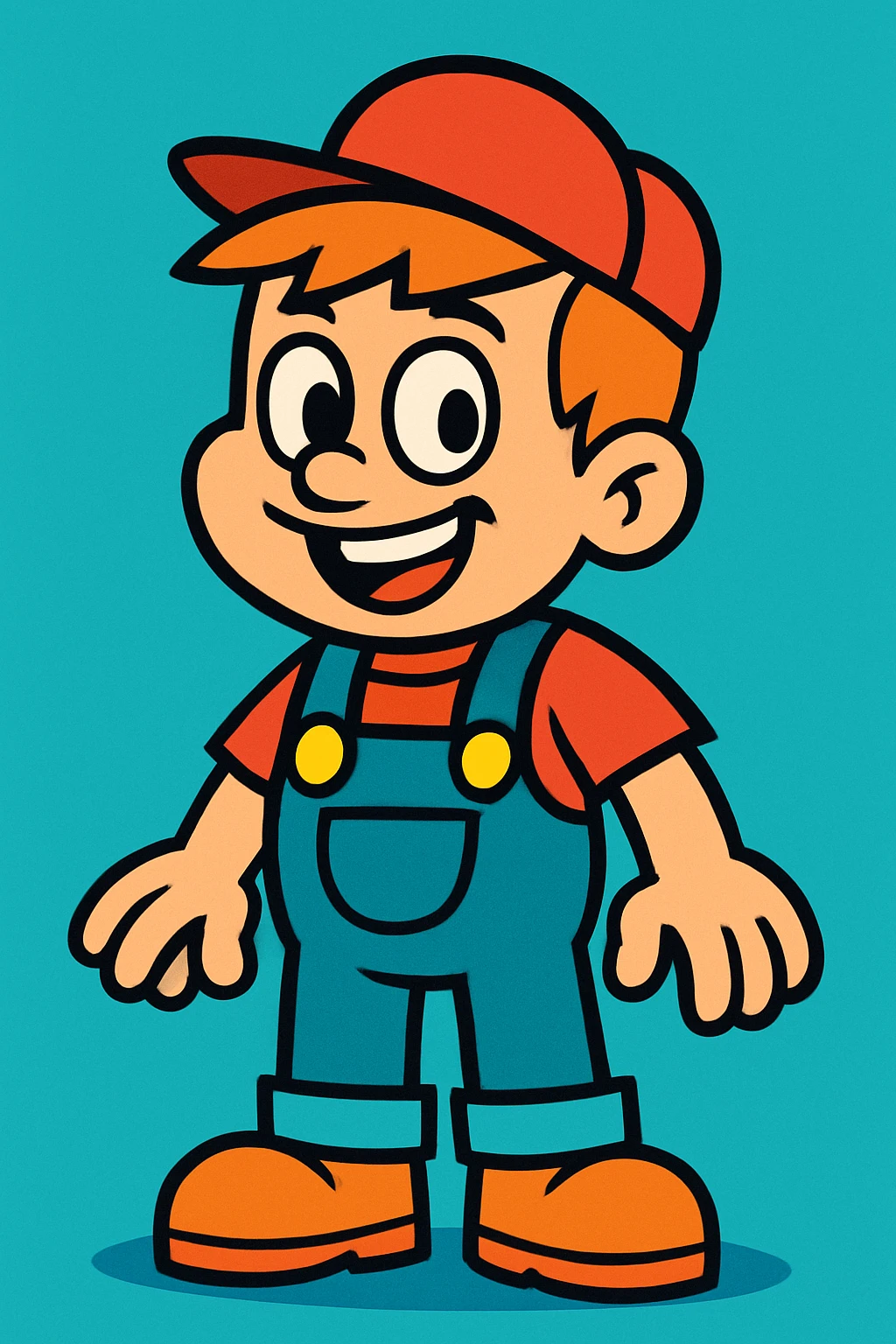 a character similar to the reference image, vibrant toon style, variation 3 emoji