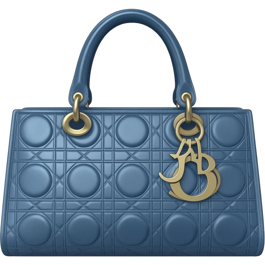 blue dior tote bag emoji