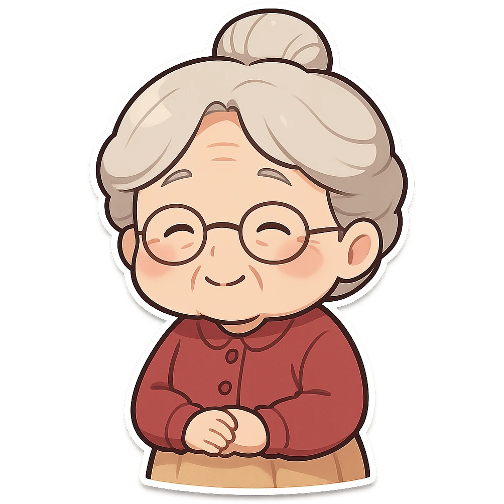 一个慈祥的老奶奶 emoji
