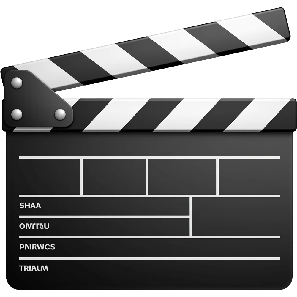 claqueta de cine emoji