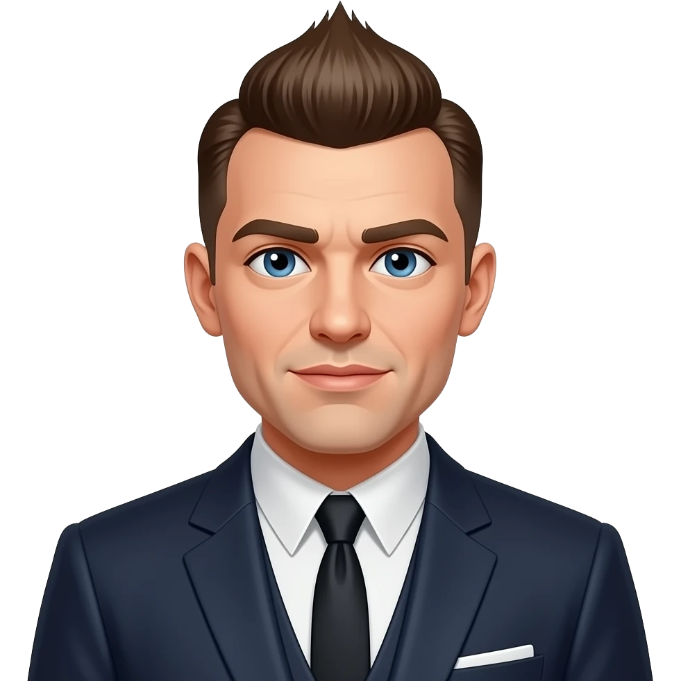 50's man skinhead mohawk and blue eyes and more broad shoulder emoji