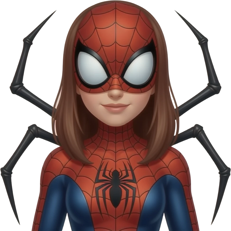 Spider woman com pernas de aranha emoji