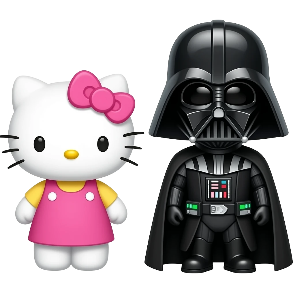 pink hello kitty dark vador emoji