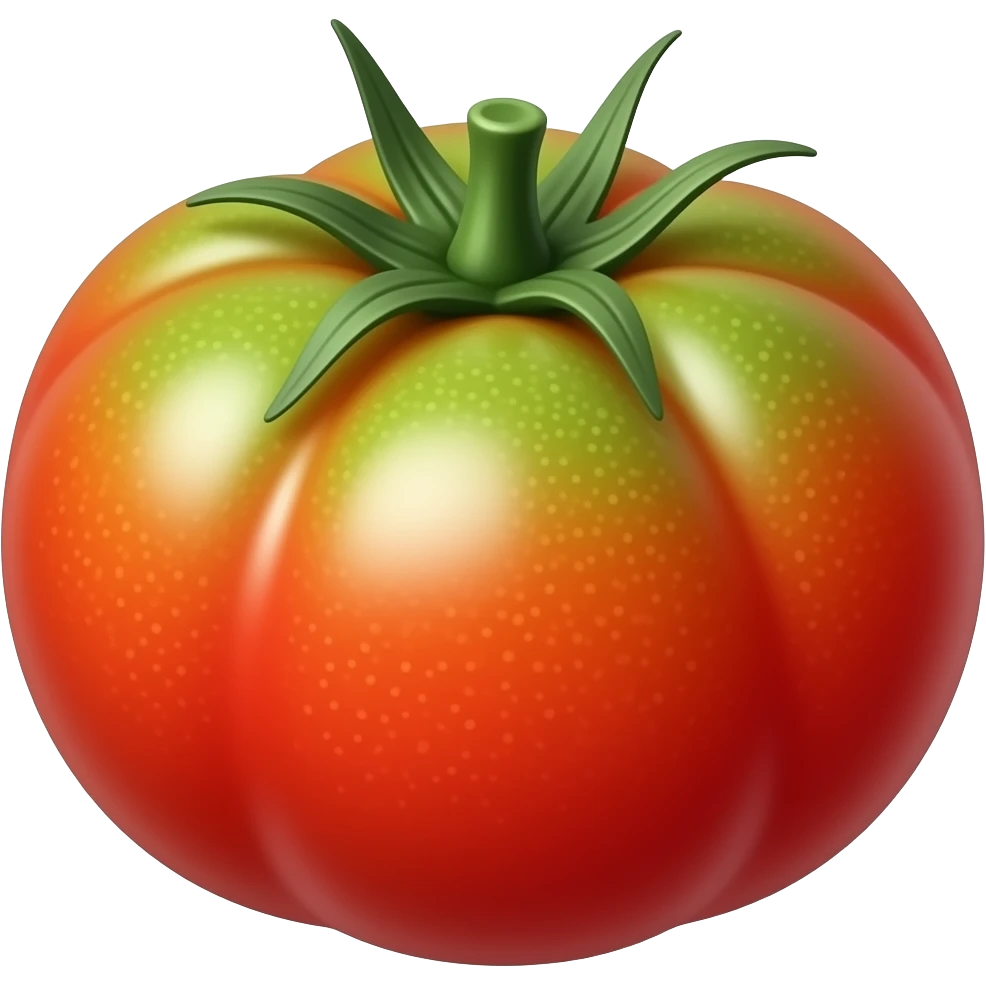 Multi color tomato emoji