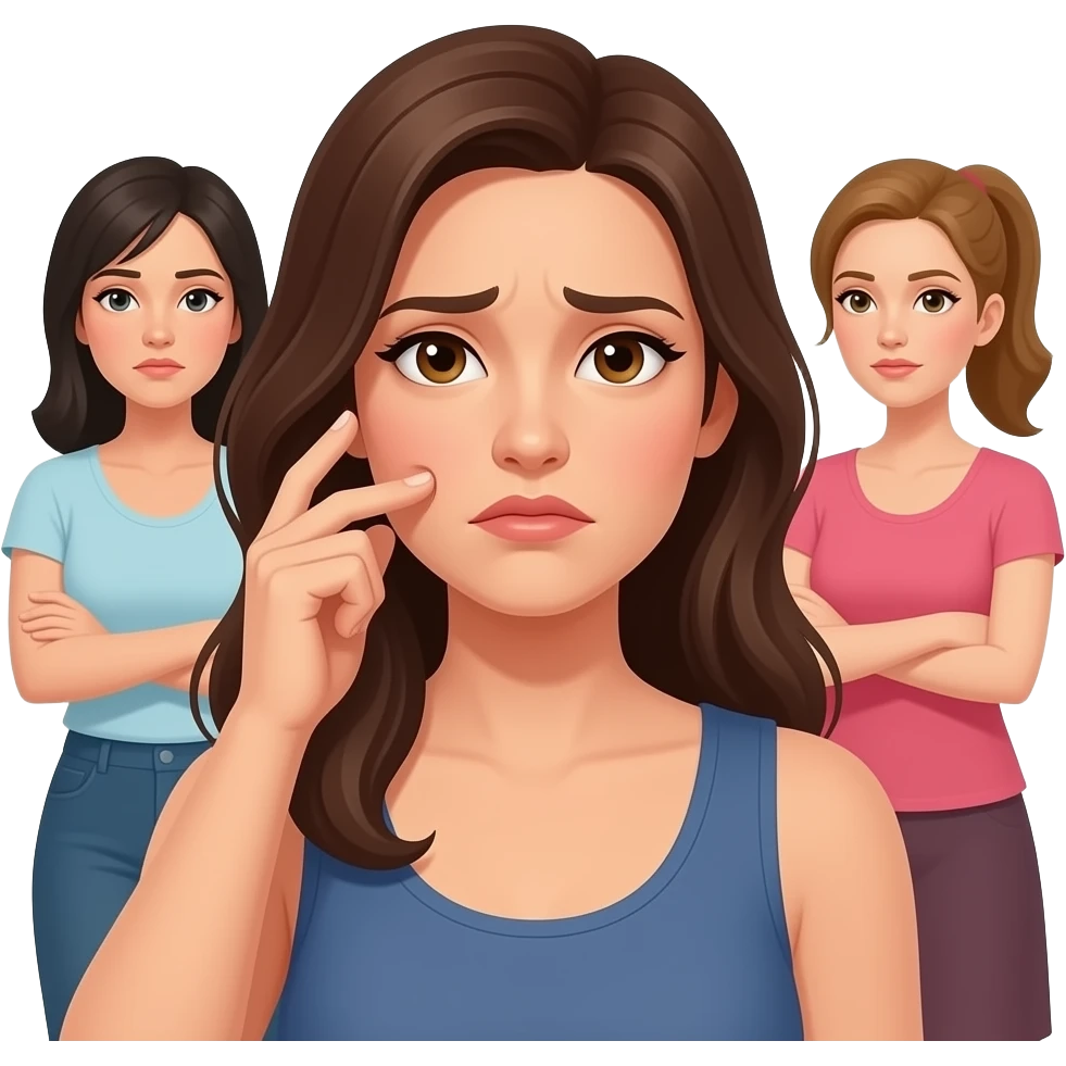 judgement and jealousy from other women emoji