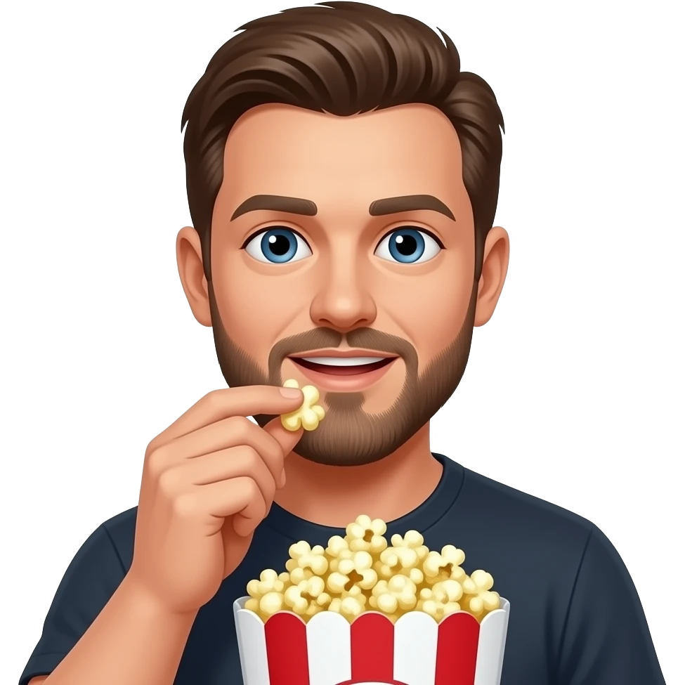 jason vorhese eating popcorn emoji