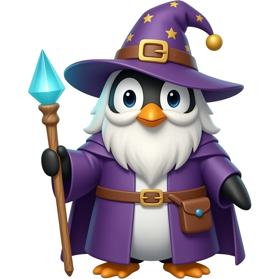Penguin Wizard emoji