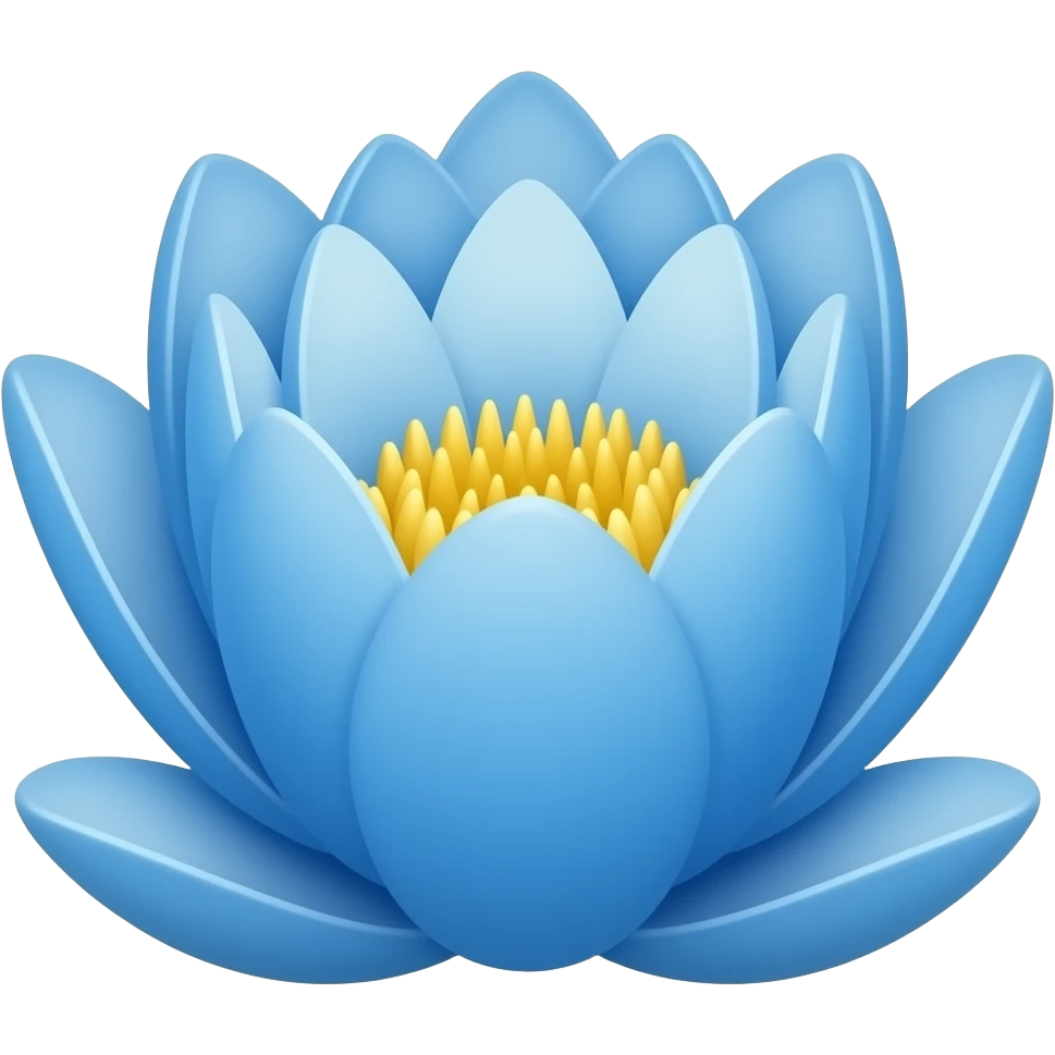 Blue lotus emoji