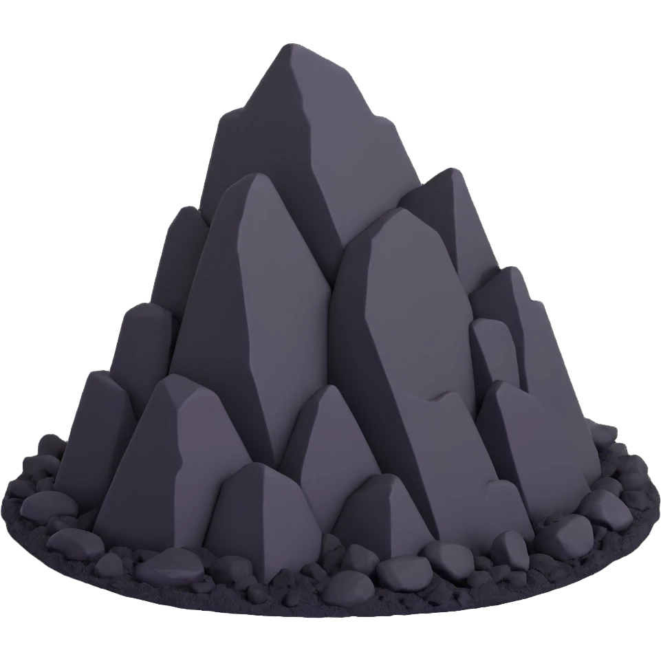 cartoon coal emoji