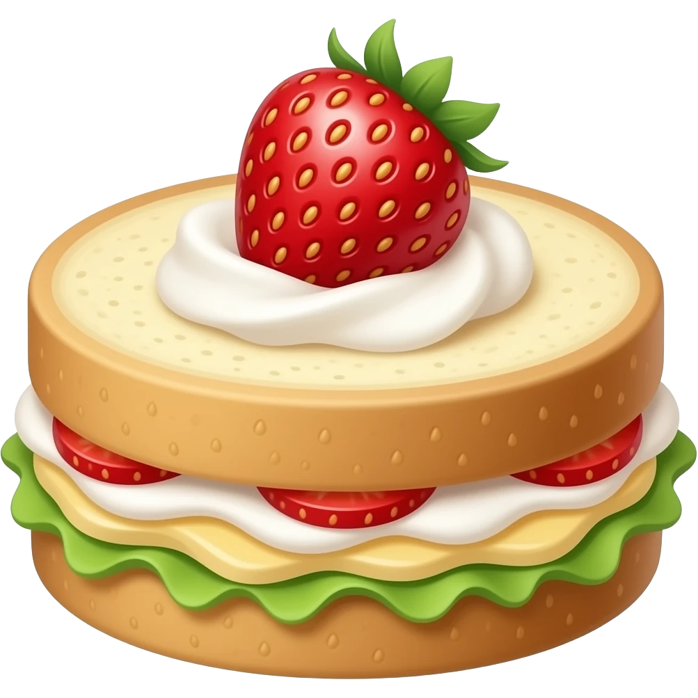 strawberry and cream sando emoji