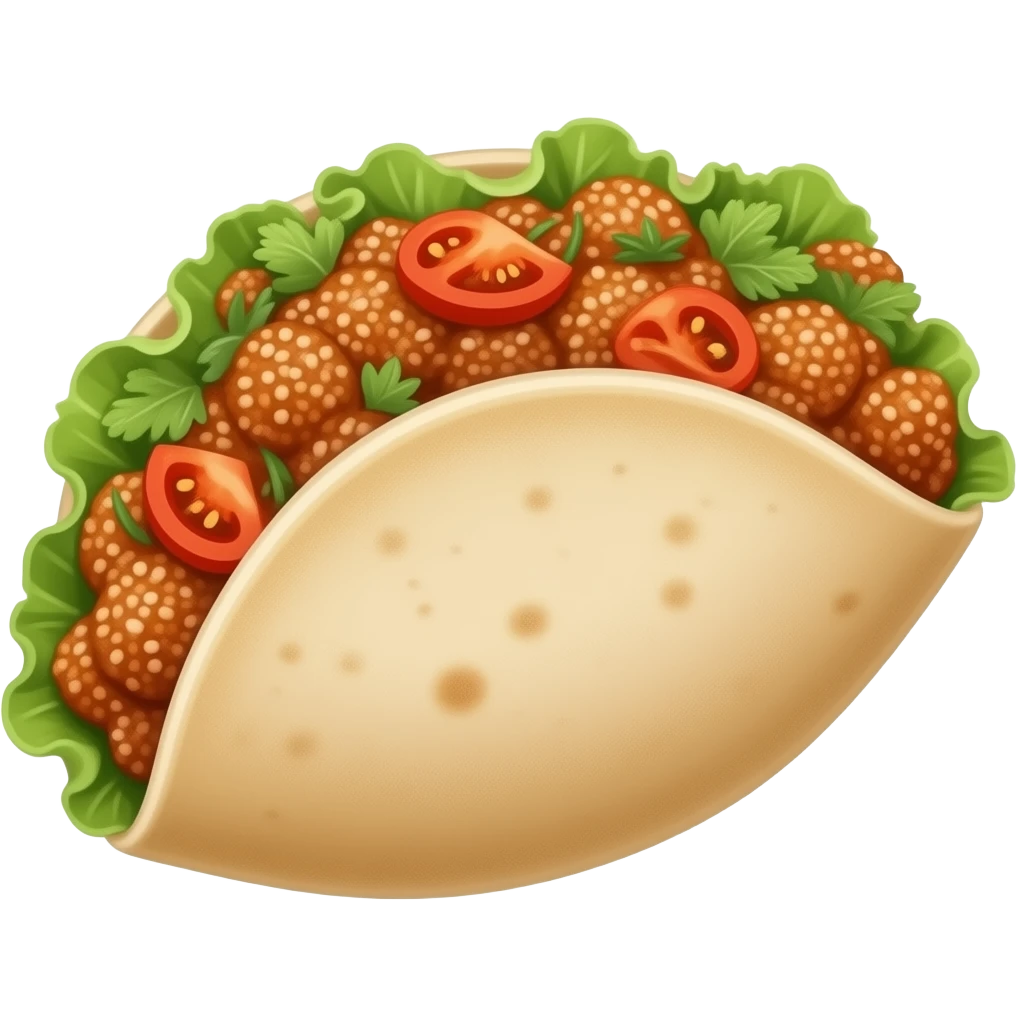 Çiğköfte dürüm emoji