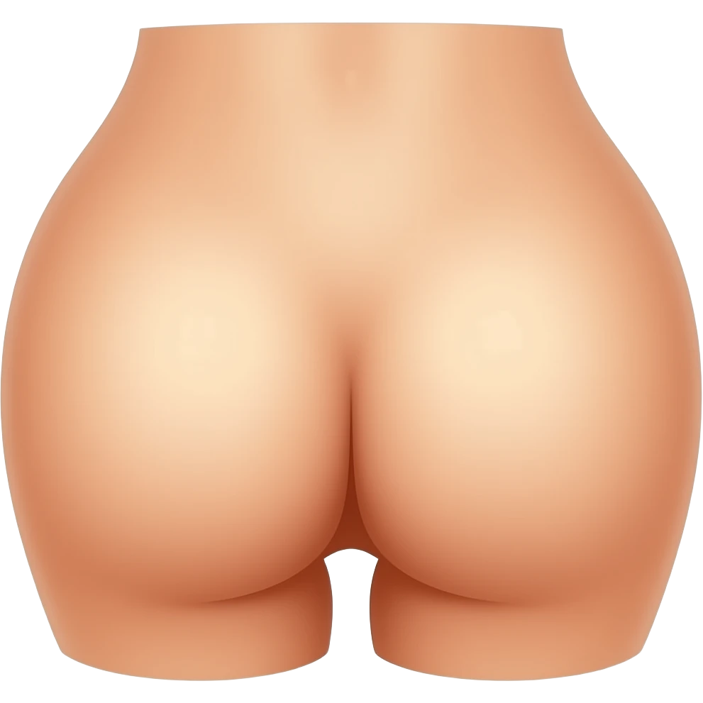 A female organe, pussy, exterior view without hair emoji